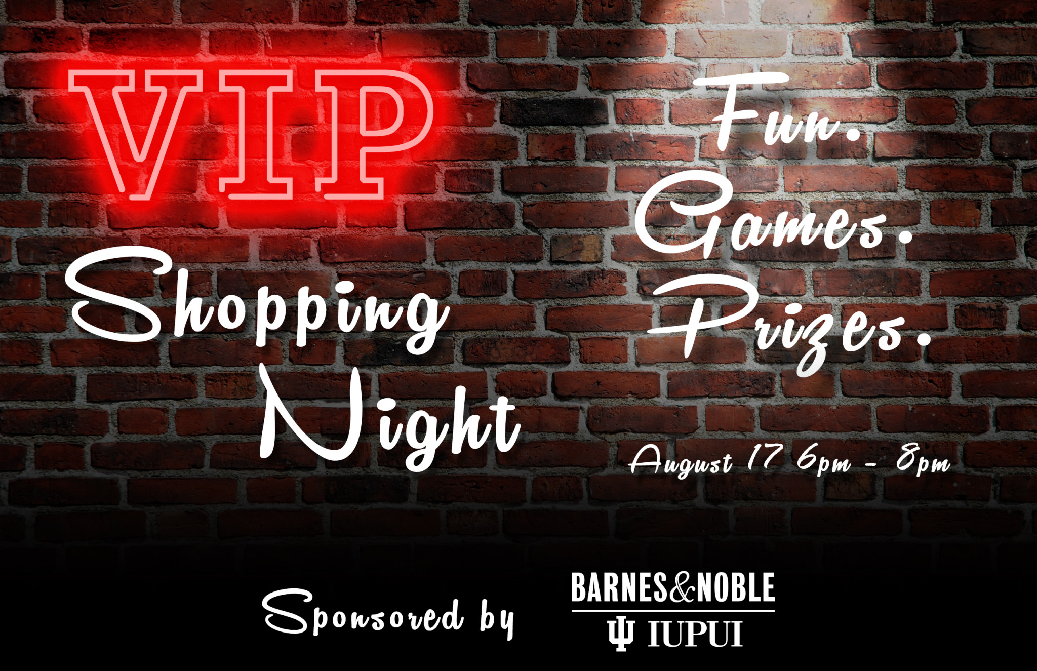 A flyer graphic created for a shopping event